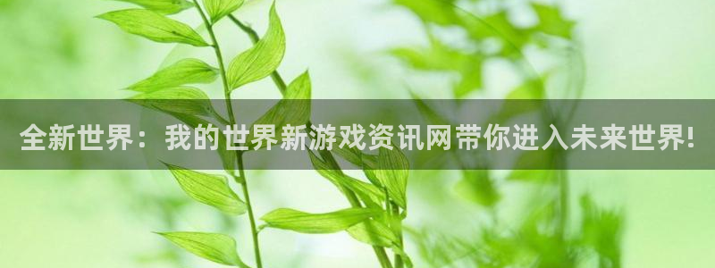 蓝冠娱乐平台登陆：全新世界：我的世界新游戏资讯网带你进入未来