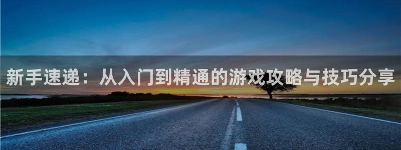 蓝冠娱乐在线登录：新手速递：从入门到精通的游戏攻略与技巧分享